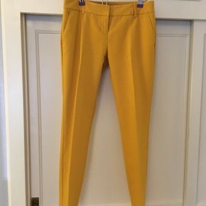 Express Columnist pants 00R mustard yellow